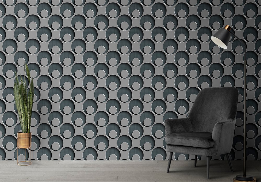 3D Hexagon Pattern self adhesive wallpaper   decorative masterpiece for home decor